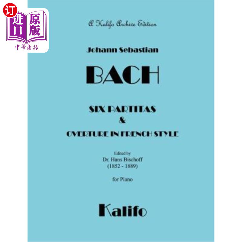 海外直订Six Partitas 六组曲