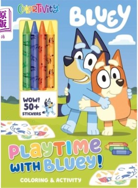 海外直订Bluey: Colortivity: Playtime with Bluey! 蓝色：色彩：与蓝色的游戏时间！