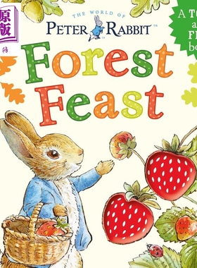 彼得兔 森林盛宴 Peter Rabbit Forest Feast 英文原版 儿童纸板书 互动式触摸书 亲子绘本图画书 进口低幼童书【中商原版】