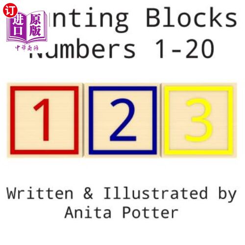 海外直订Counting Blocks: Numbers 1 - 20 计数块：数字1-20