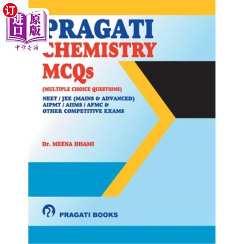 海外直订Pragati Chemistry MCQs NEET Pragati化学MCQs NEET