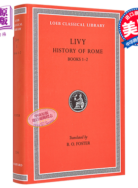 预售 蒂托 李维 罗马史 卷一 洛布古典丛书 原文拉英对照版 英文原版 History of Rome Volume I Livy【中商原版】
