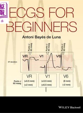 现货 心电图 初学者教程 Ecgs For Beginners 英文原版 Antoni Bayés de Luna 中商原版