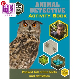 Activity Sticker Animal Detective 动物侦探 海外直订Bear 小熊格里尔斯贴纸活动 Grylls