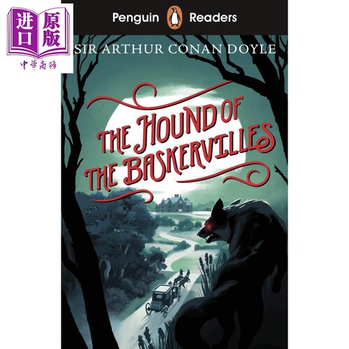 The Hound of the Baskervilles 企鹅分级文学经典入门级 巴斯克维尔的猎犬 柯南道尔 ELT儿童分级阅读插图故事书【中商原版?