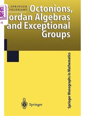 海外直订Octonions, Jordan Algebras and Exceptional Groups 八元数、Jordan代数与例外群