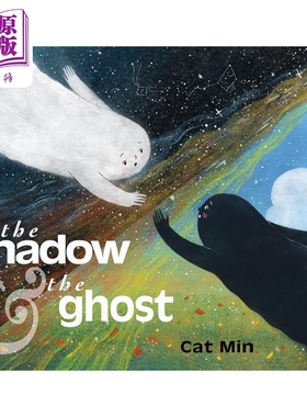 大白朋友与黑色影子 Cat Min The Shadow and the G host 英文原版 儿童绘本 图画故事书 精装精品绘本 进口图书【中商原版】