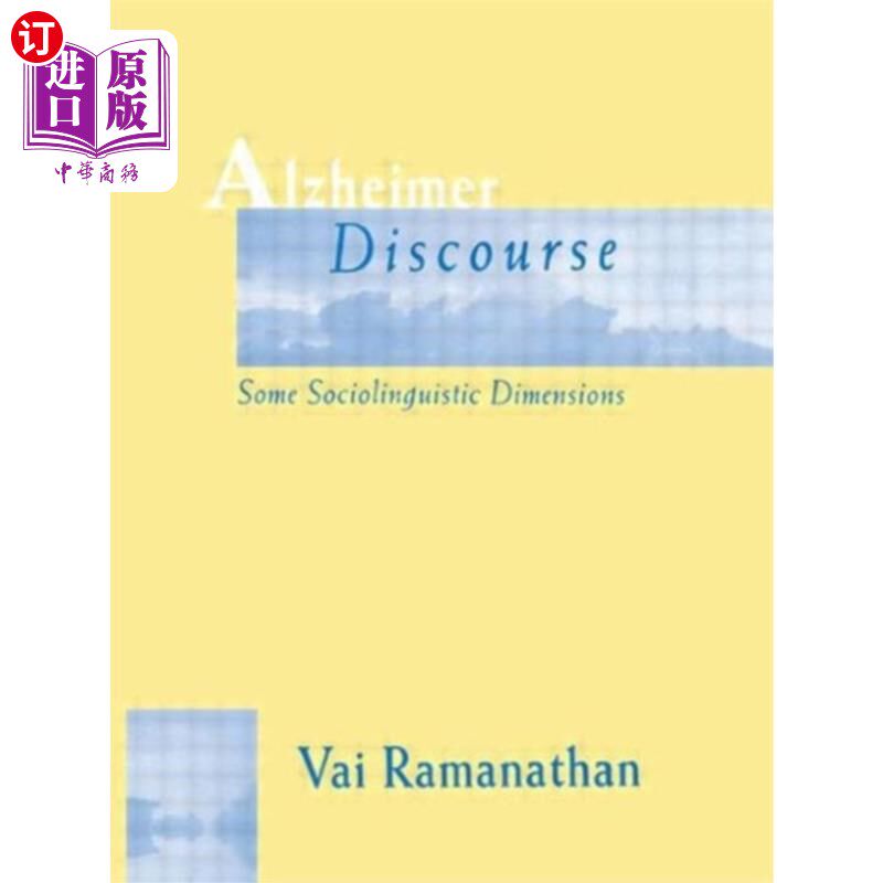 海外直订Alzheimer Discourse 老年痴呆症的话语