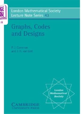 海外直订Graphs, Codes and Designs 图形、代码和设计