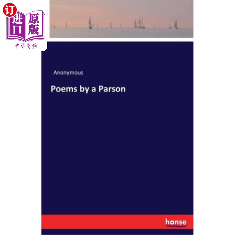 海外直订Poems by a Parson 牧师的诗