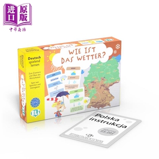 德语词汇和语言结构游戏 ist Wie ELI 中商原版 Wetter? 进口语言学习活动 das 德文原版 天气怎么样？A2
