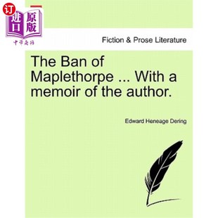 Author. 禁令…还有一本作者回忆录 Maplethorpe Memoir with ... 梅普尔索普 海外直订The the Ban