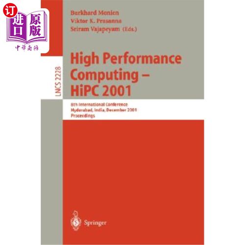 海外直订医药图书High Performance Computing - HIPC 2001: 8th International Conference, Hyderabad, 高性能计算——HIPC