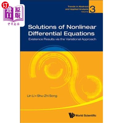 海外直订Solutions of Nonlinear Differential Equations: Existence Results Via the Variati 非线性微分方程的解：变分方