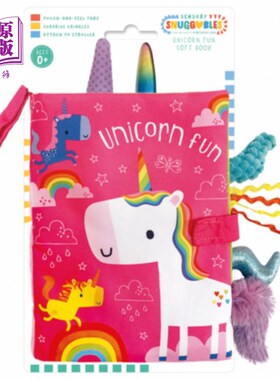 海外直订Sensory Snuggables Unicorn Fun 感官依偎独角兽乐趣