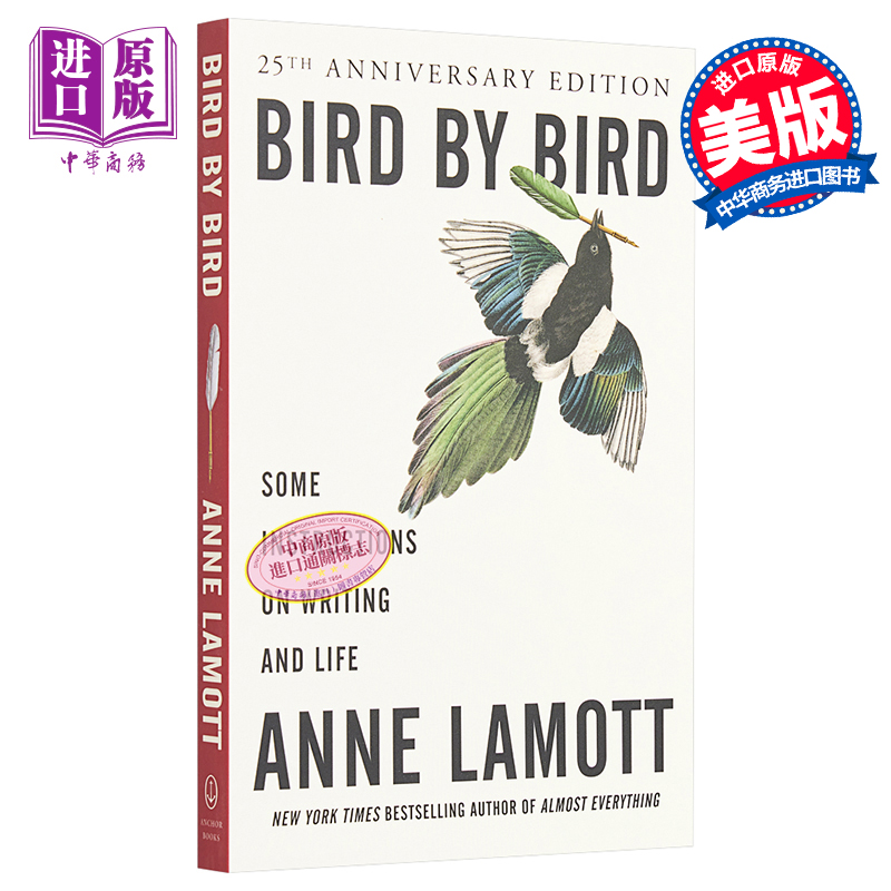 关于写作 一只鸟接着一只鸟 英文原版 Bird by Bird Instructions on Writing and Life Anne Lamott 安妮 拉莫特【中商原版?