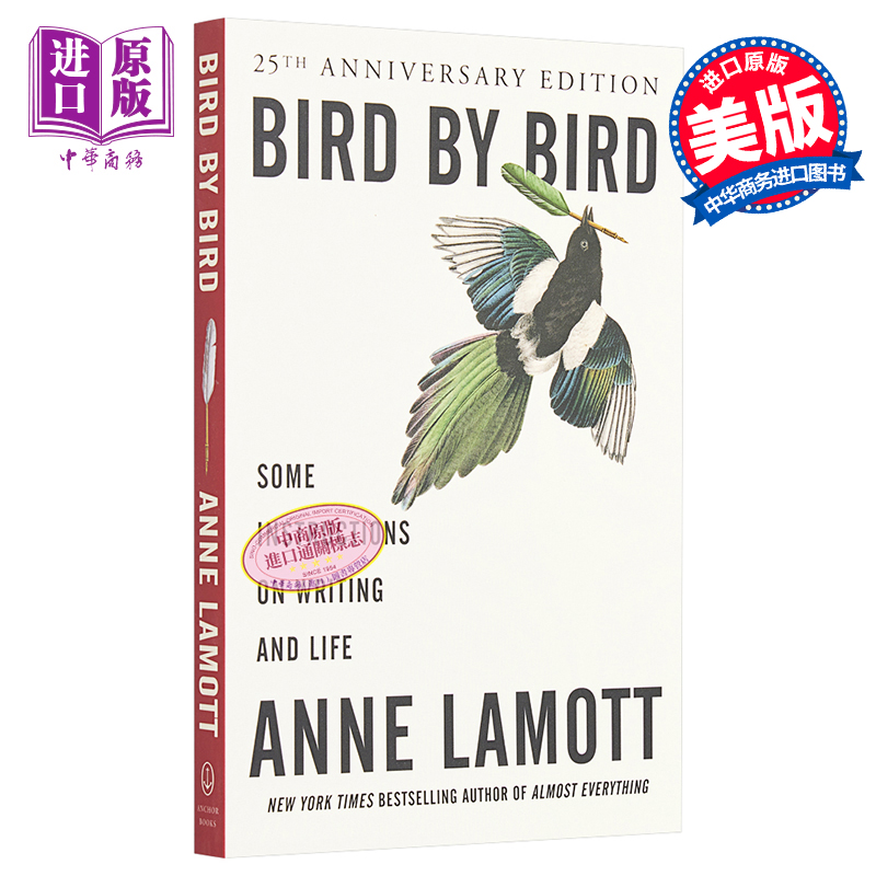 预售 关于写作 一只鸟接着一只鸟 英文原版 Bird by Bird Instructions on Writing and Life Anne Lamott 安妮 拉莫特【中商原版? 书籍/杂志/报纸 原版其它 原图主图