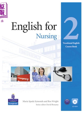 培生职业英语系列 Vocational English for Nursing Level 2 Course Book CD-ROM 护理英语教材2 带光盘 英文原版【中商原版?