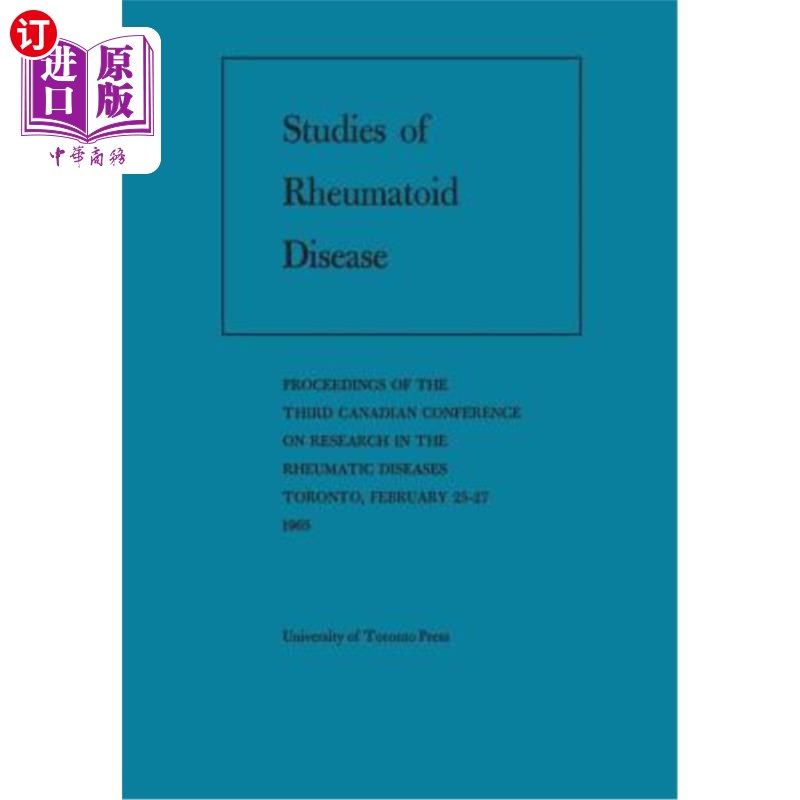 海外直订医药图书Studies of Rheumatoid Disease: Proceedings of the Third Conference on Research i 类风湿疾病研究：19