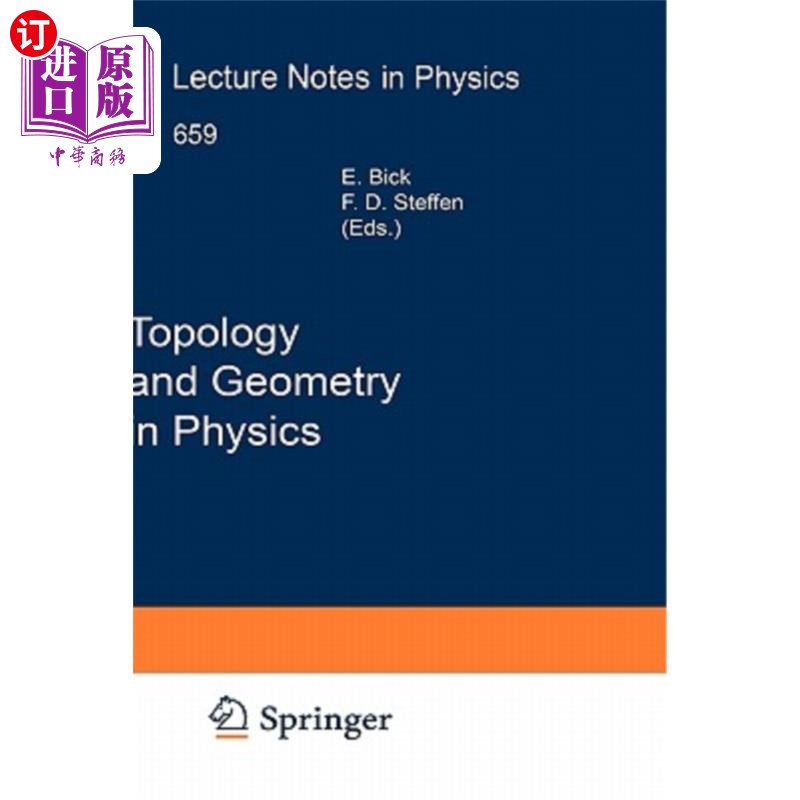 海外直订Topology and Geometry in Physics 物理学中的拓扑与几何