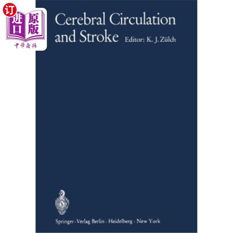 海外直订医药图书Cerebral Circulation and Stroke 脑循环与中风