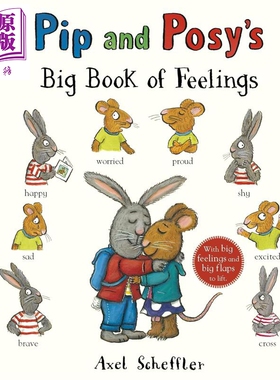 预售 波西和皮普 情绪大书 Pip and Posy's Big Book of Feelings 英文原版 儿童绘本 认识和理解情绪 进口童书【中商原版】