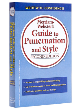 【中商原版】英文原版Guide to Punctuation and Style 韦氏英语指南 标点符号和风格指南  写作指南