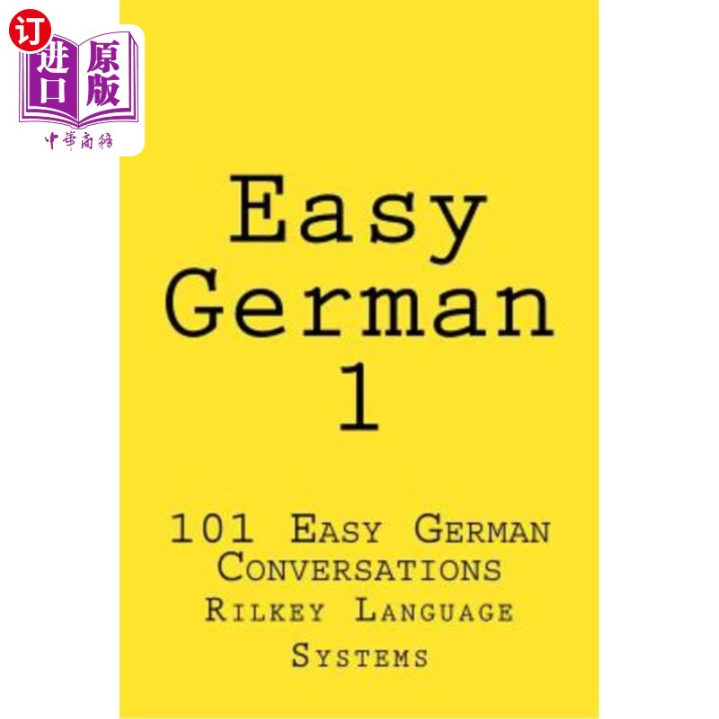 海外直订Easy German 1: Easy German Conversation 1 简单德语1：简单德语对话1