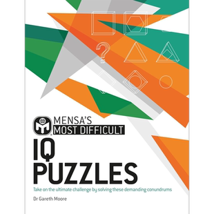 门萨智商难题 英文原版 Mensas Most Difficult IQ Puzzles Gareth Moore 智商测试 益智游戏 思维锻炼【中商原版】