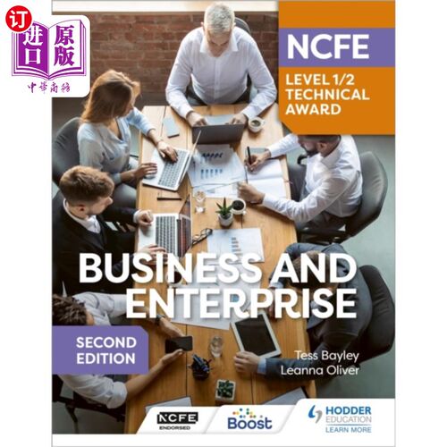 海外直订NCFE Level 1/2 Technical Award in Business and E... NCFE商务与企业一级技术奖第二版
