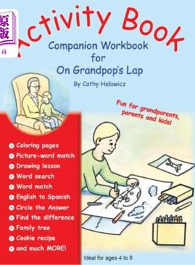 海外直订Activity Book, Companion Workbook for On Grandpop's Lap 活动手册，在爷爷的大腿上的伴侣手册