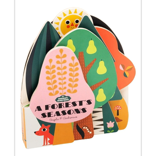 森林四季Bookscape Board Books A Forest's Seasons 异形纸板书【中商原版】