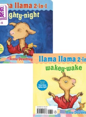 海外直订Llama Llama 2-In-1: Wakey-Wake/Nighty-Night 美洲驼美洲驼二合一：清醒清醒/夜