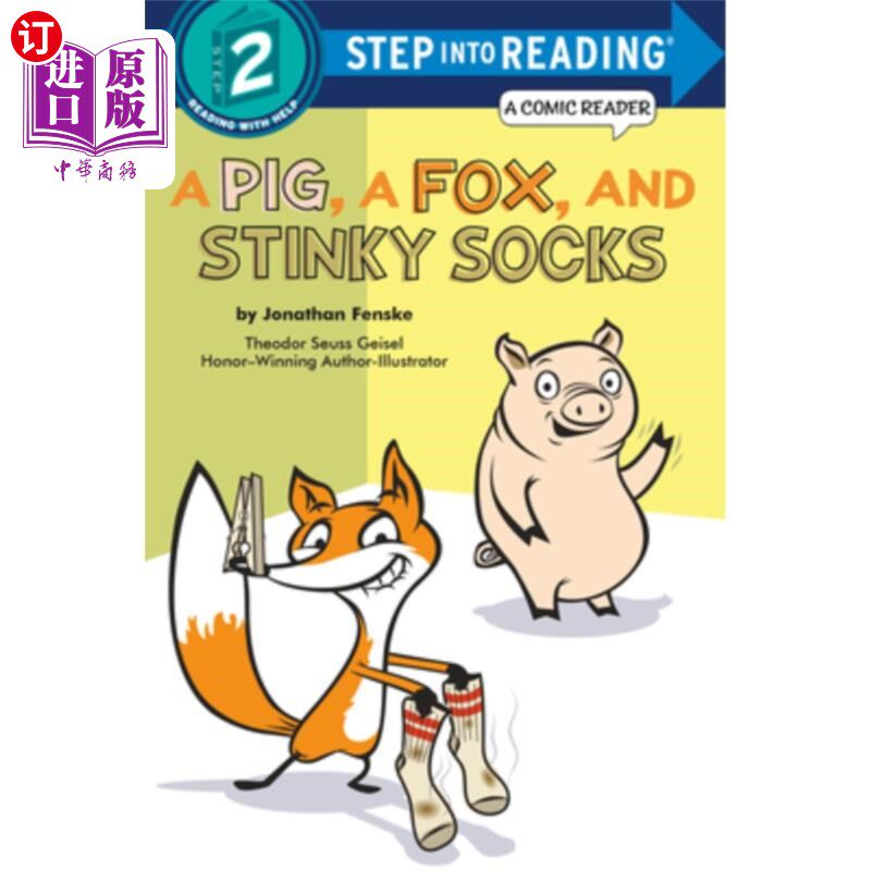 海外直订A Pig, a Fox, and Stinky Socks 一只猪，一只狐狸和臭袜子