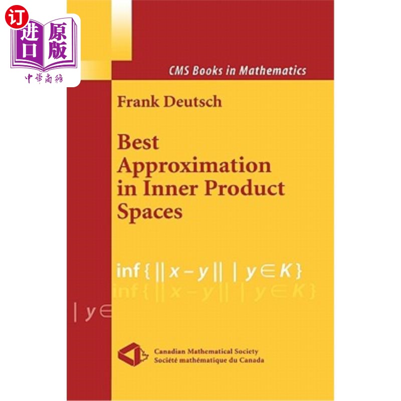 海外直订Best Approximation in Inner Product Spaces 内积空间中的最佳逼近