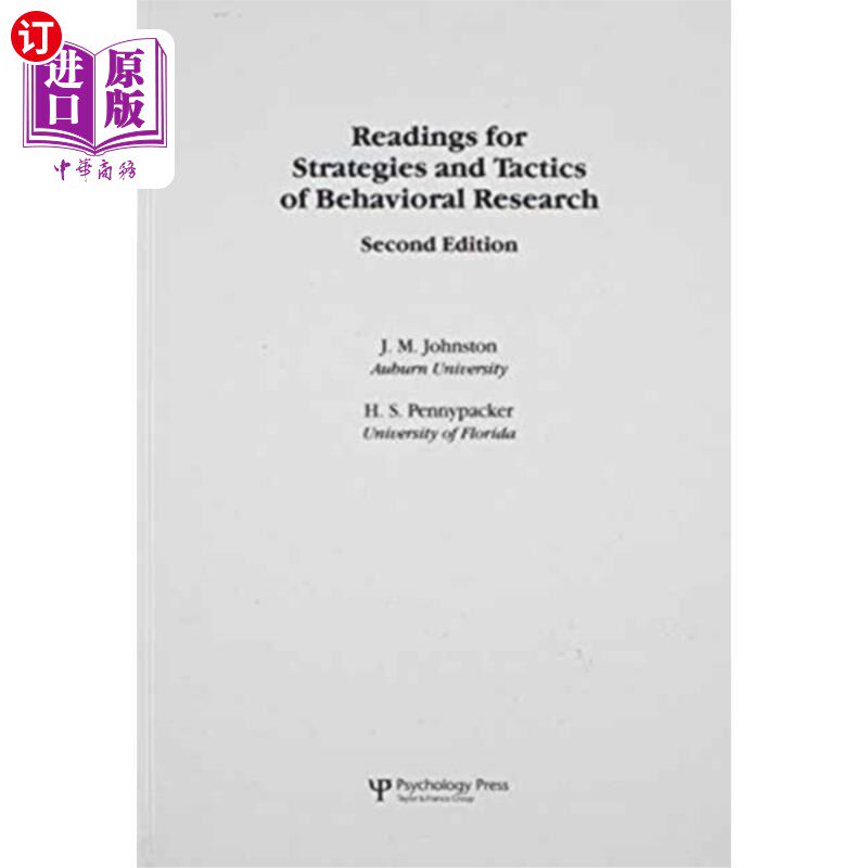 海外直订Readings for Strategies and Tactics of Behaviora... 行为研究策略与策略阅读材料