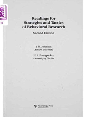 海外直订Readings for Strategies and Tactics of Behaviora... 行为研究策略与策略阅读材料
