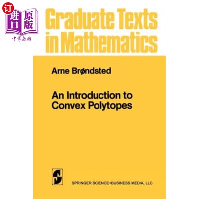 海外直订An Introduction to Convex Polytopes 凸多面体简介