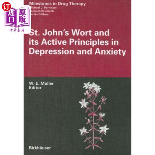 海外直订医药图书St. John's Wort and Its Active Principles in Depression and Anxiety 圣约翰草及其治疗抑郁和焦虑的有