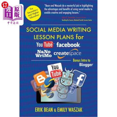 海外直订Social Media Writing Lesson Plans for YouTube, Facebook, NaNoWriMo, CreateSpace: YouTube、Fa