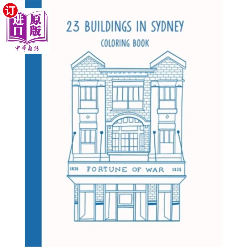 海外直订23 Buildings in Sydney: Coloring Book 悉尼23栋建筑：配色手册