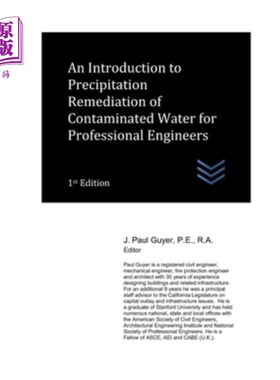 海外直订An Introduction to Precipitation Remediation of Contaminated Water for Professio 针对专业工程师的污水沉淀修