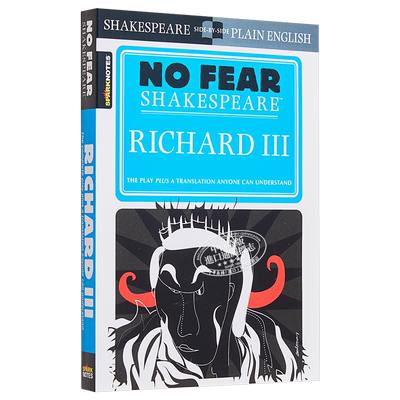 理查三世 无惧莎士比亚 英文原版 Richard III No Fear Shakespeare Sparknotes Shakespeare【中商原版】