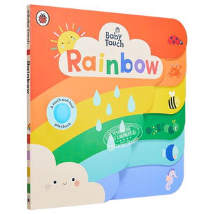 预售 Baby Touch Rainbow 瓢虫Ladybird错层书 彩虹 新版 英文原版进口图书 低幼儿童绘本 纸板书 早教色彩颜色启蒙书【中商原版】