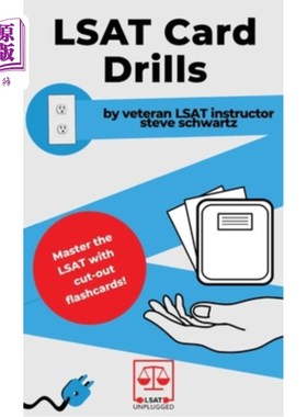 海外直订LSAT Card Drills: By veteran LSAT instructor Steve Schwartz LSAT卡片练习:由LSAT资深教练史蒂夫施瓦兹