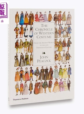The Chronicle of Western Costume 进口艺术 西方服装历史 古代到二十世纪后期 服装设计【中商原版】