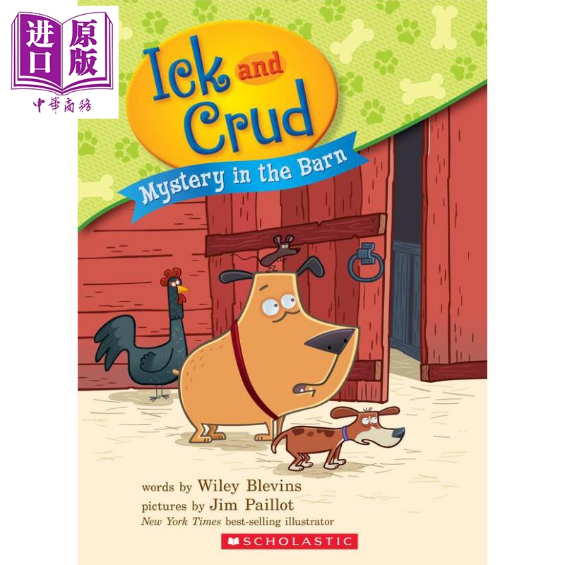 现货 Ick and Crud#2:Mystery in the Barn胖狗与瘦狗2学乐橡树种子Acorn橡果英文原版儿童图画故事书 6-9岁【中商原版】