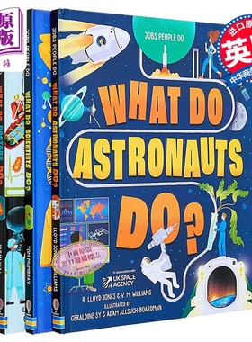 尤斯伯恩职业启蒙3册 What Do Scientists Astronauts Doctors Do 科学家宇航员医生是怎么工作的 英文原版儿童科普绘本 科学【中?