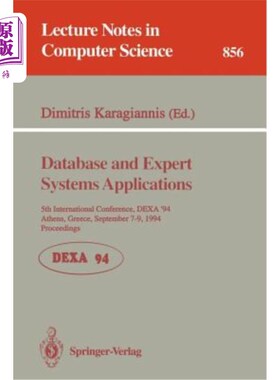 海外直订Database and Expert Systems Applications: 5th International Conference, Dexa'94, 数据库和专家系统应用：第五