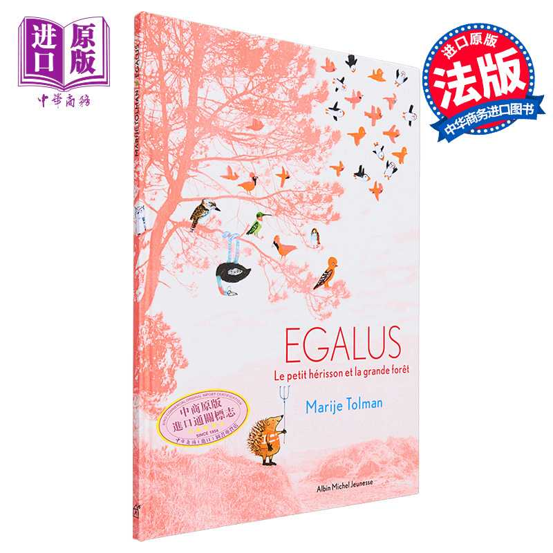 现货 【法文版】法语绘本 3岁+ 小刺猬和大森林 Linde Faas插画 Egalus Le petit herisson et la grande foret【中商原版】